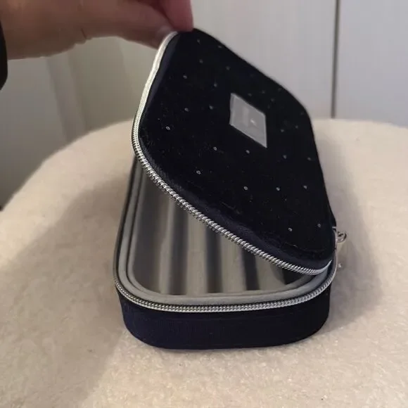 Swarovski navy suede with Crystal  jewelry Organizer - Picture 3 of 5